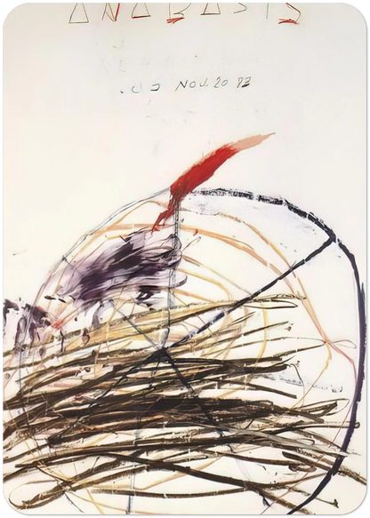 Anabasis  Xenephon  By Cy Twombly Pack of 10 Post Cards | Cy Twombly Post Cards | A6 (10.5 x 14.8 cm) - 4.1 x 5.8 inches