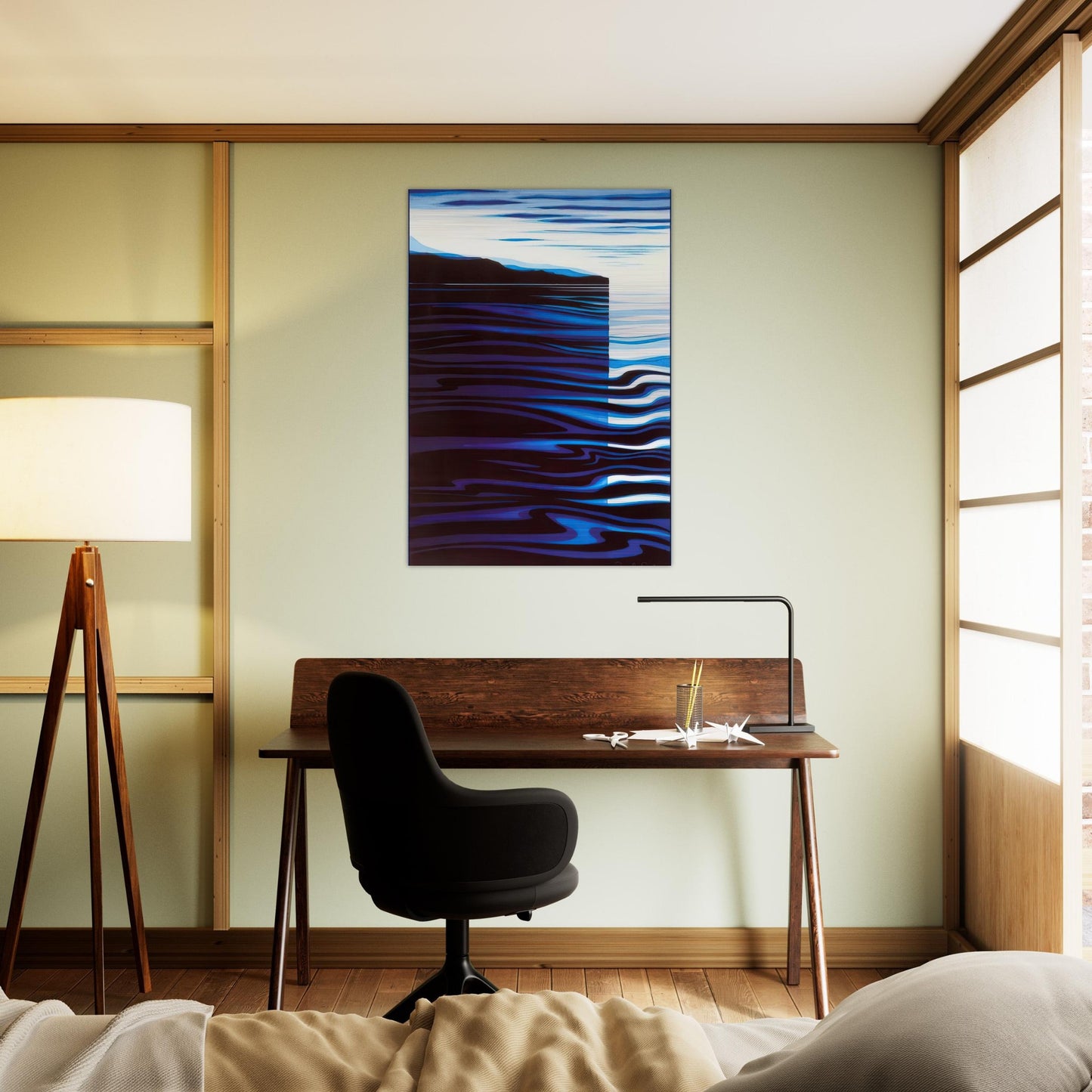 Reflections - Eyvind Earle Brushed Aluminum Print - 70x100 cm / 28x40 inches | Eyvind Earle Aluminum Print | Eyvind Earle Prints