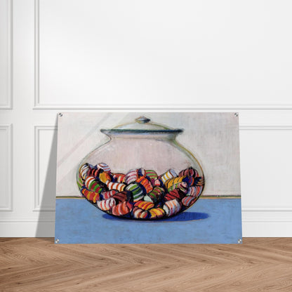 Glassed Candy - 1969 - Wayne Thiebaud Acrylic Print - 70x100 cm / 28x40″ inches | Wayne Thiebaud Wall Art | Wayne Thiebaud Prints