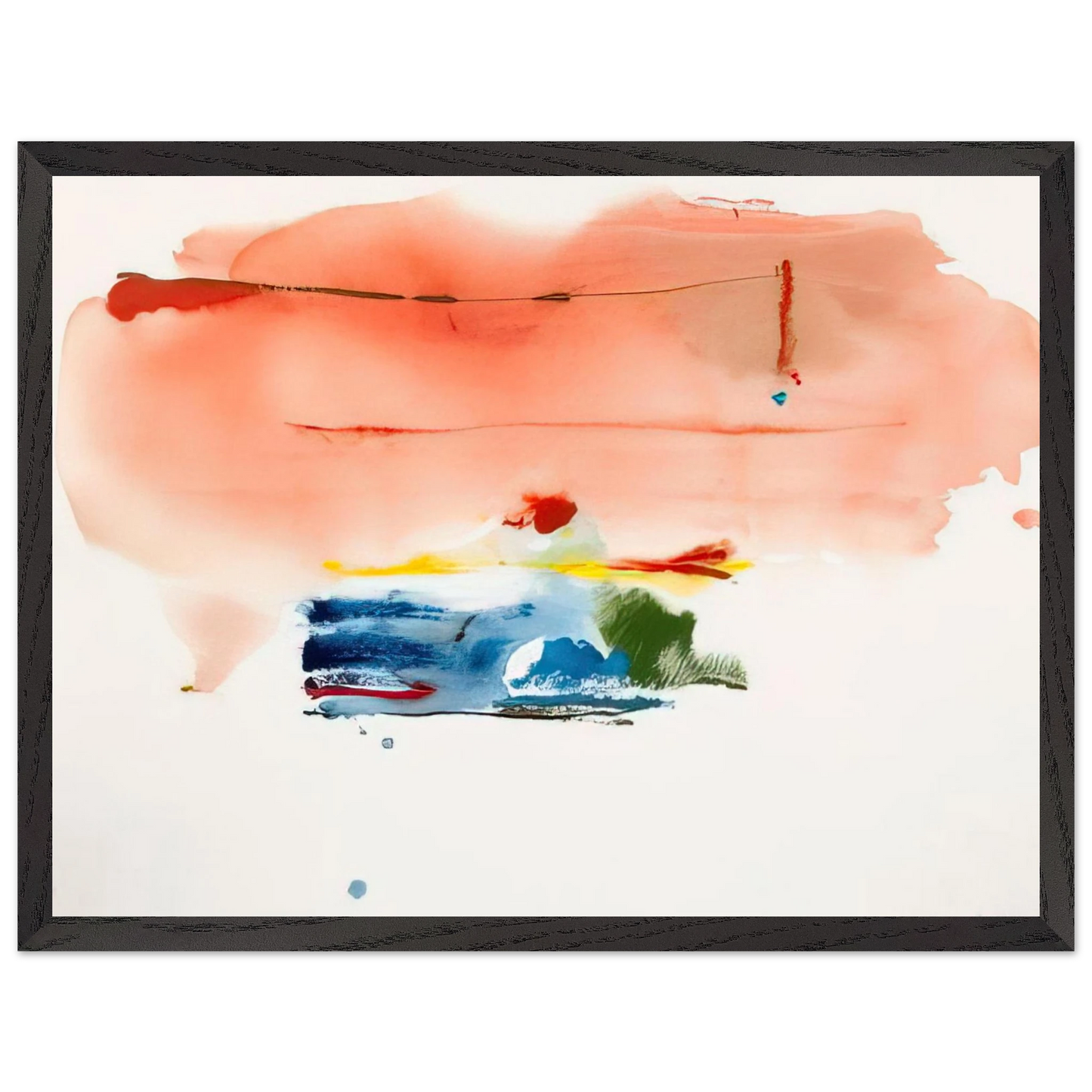 Helen Frankenthaler - Santa Fe II - 1986 Wall art - A2 (42 x 59.4  cm) - Fine Art Poster-canvas - -