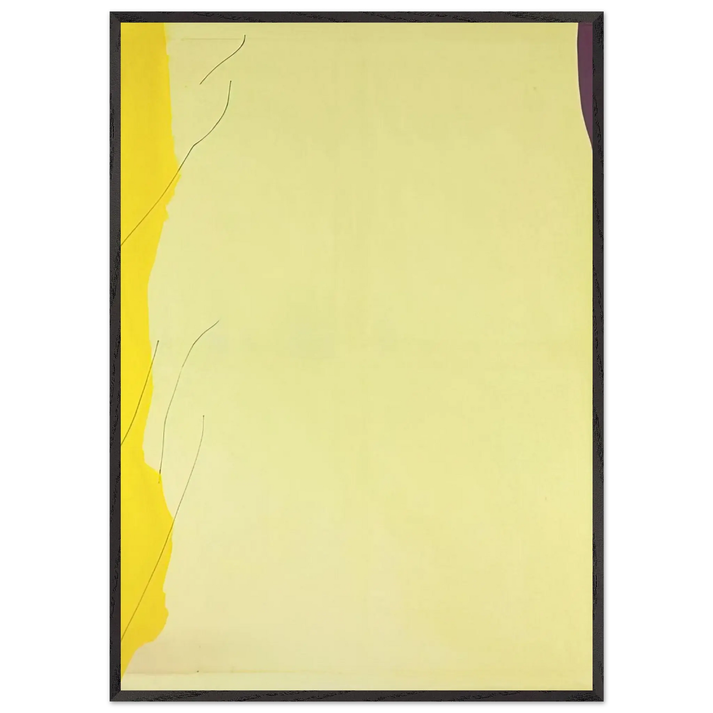 Helen Frankenthaler - Distillation - 1973 Wall art - 45x60 cm / 18x24 Inches - Premium Wooden Framed Poster With Fine Art Paper - White frame