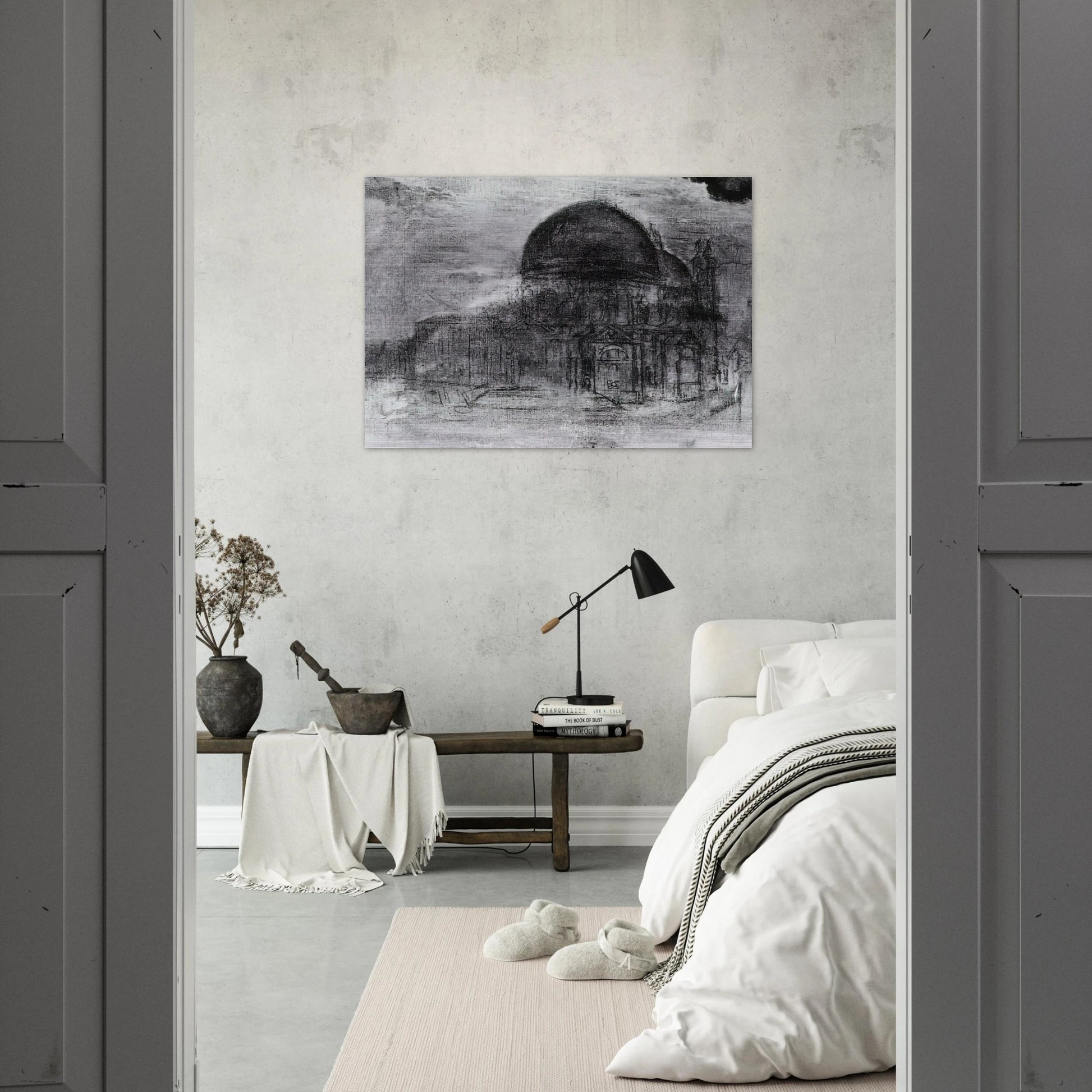 CATHEDRAL UNFINISHED - Salvador Dali Brushed Aluminum Print - 70x100 cm / 28x40 inches | Salvador Dali Aluminum Print | Salvador Dali Prints