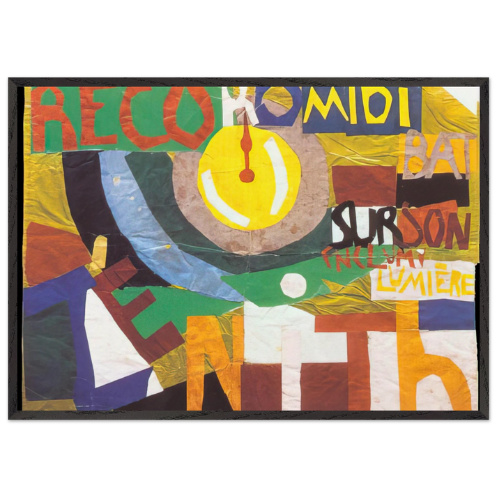 ZENITH - Sonia Delaunay 70x100 cm / 28x40 inches Framed Art Print – Black Wooden Frame