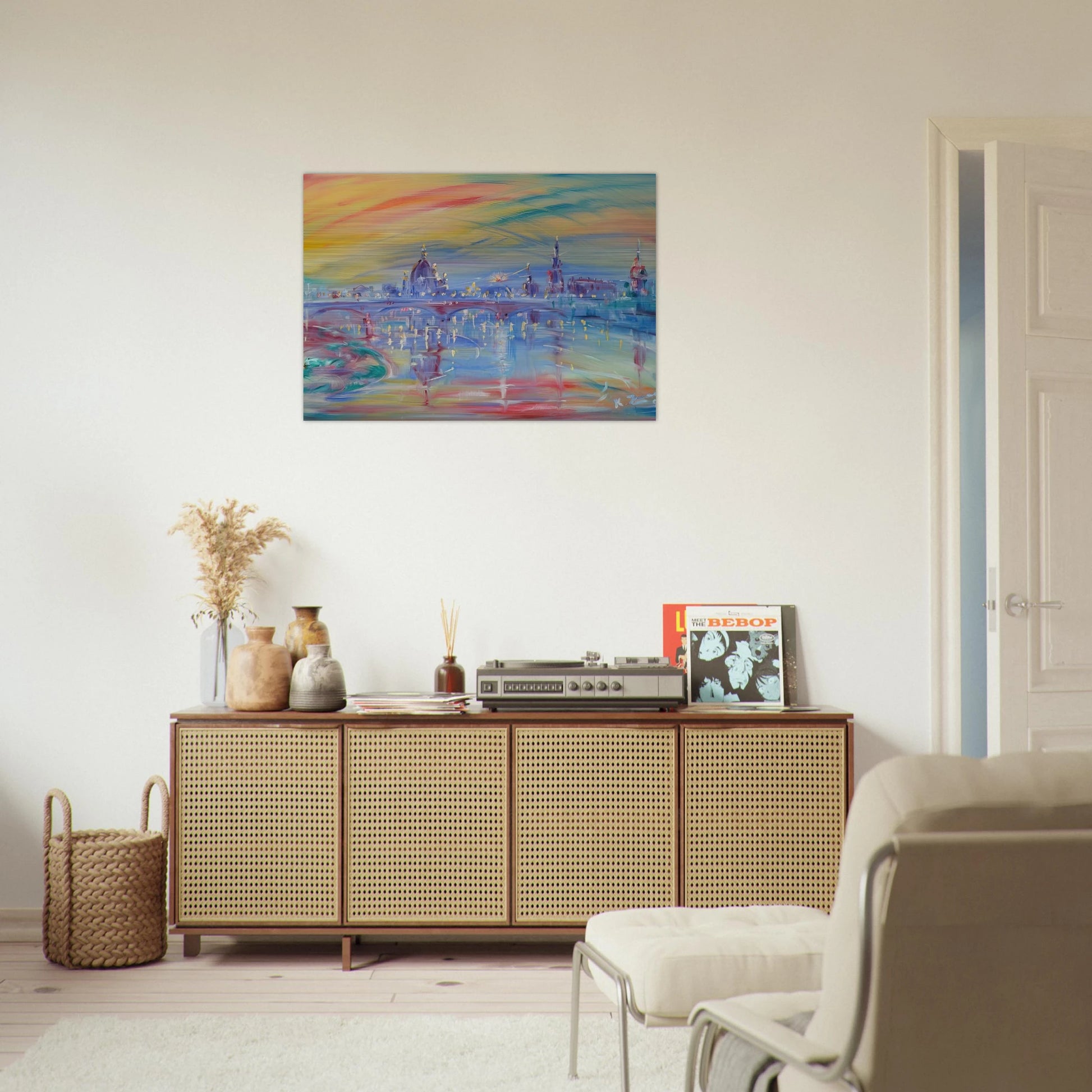 View of Rome and the Tiber - Konrad Zuse Brushed Aluminum Print - 70x100 cm / 28x40 inches | Konrad Zuse Aluminum Print | Konrad Zuse Prints