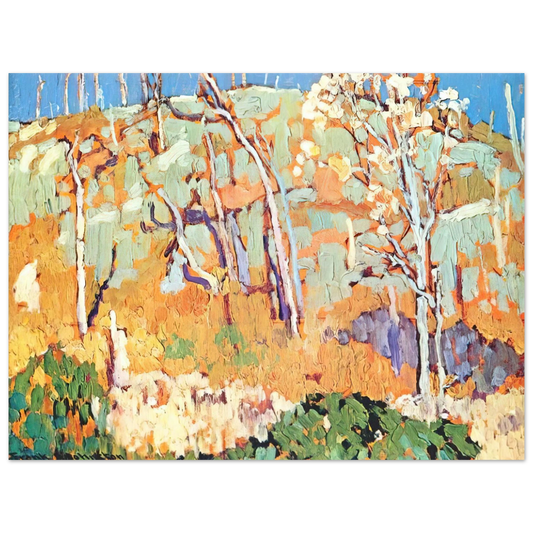 Frank Johnston - Patterned Hillside - 1918  75x100 cm / 30x40inches Fine Art Poster