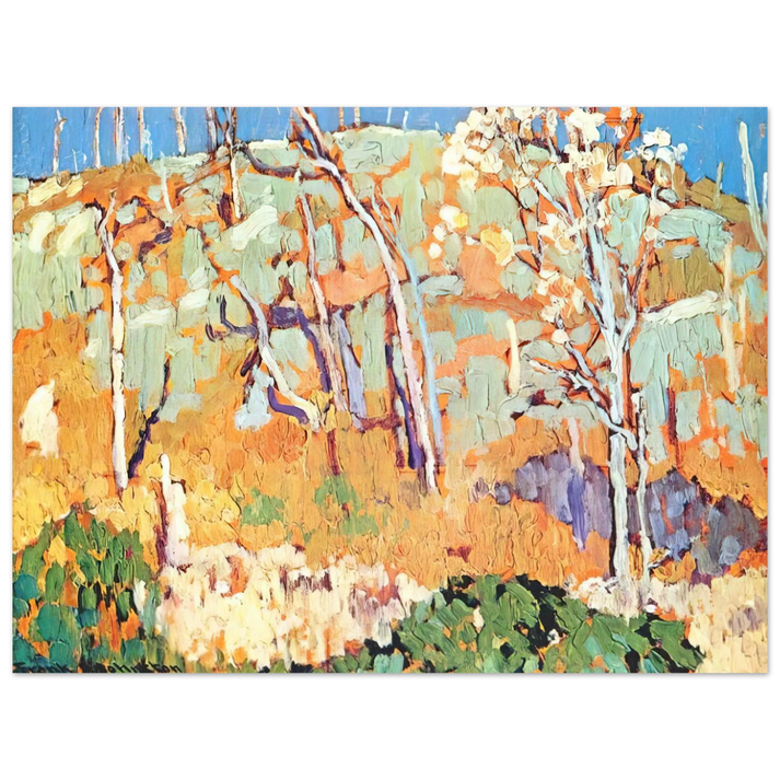 Frank Johnston - Patterned Hillside - 1918  75x100 cm / 30x40inches Fine Art Poster
