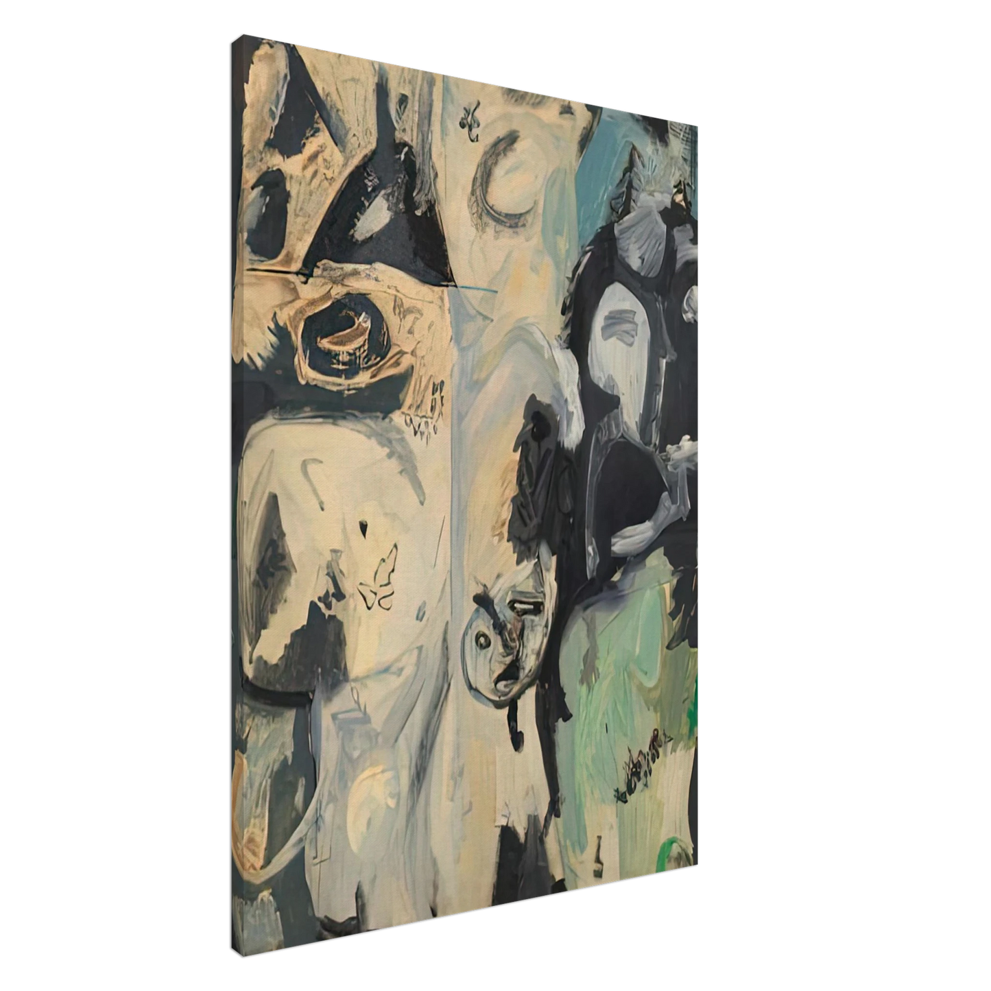 Helen Frankenthaler - Untitled, 1950- Wall Art - 60x80 cm / 24x32 inches - Fine Art Poster-canvas - -