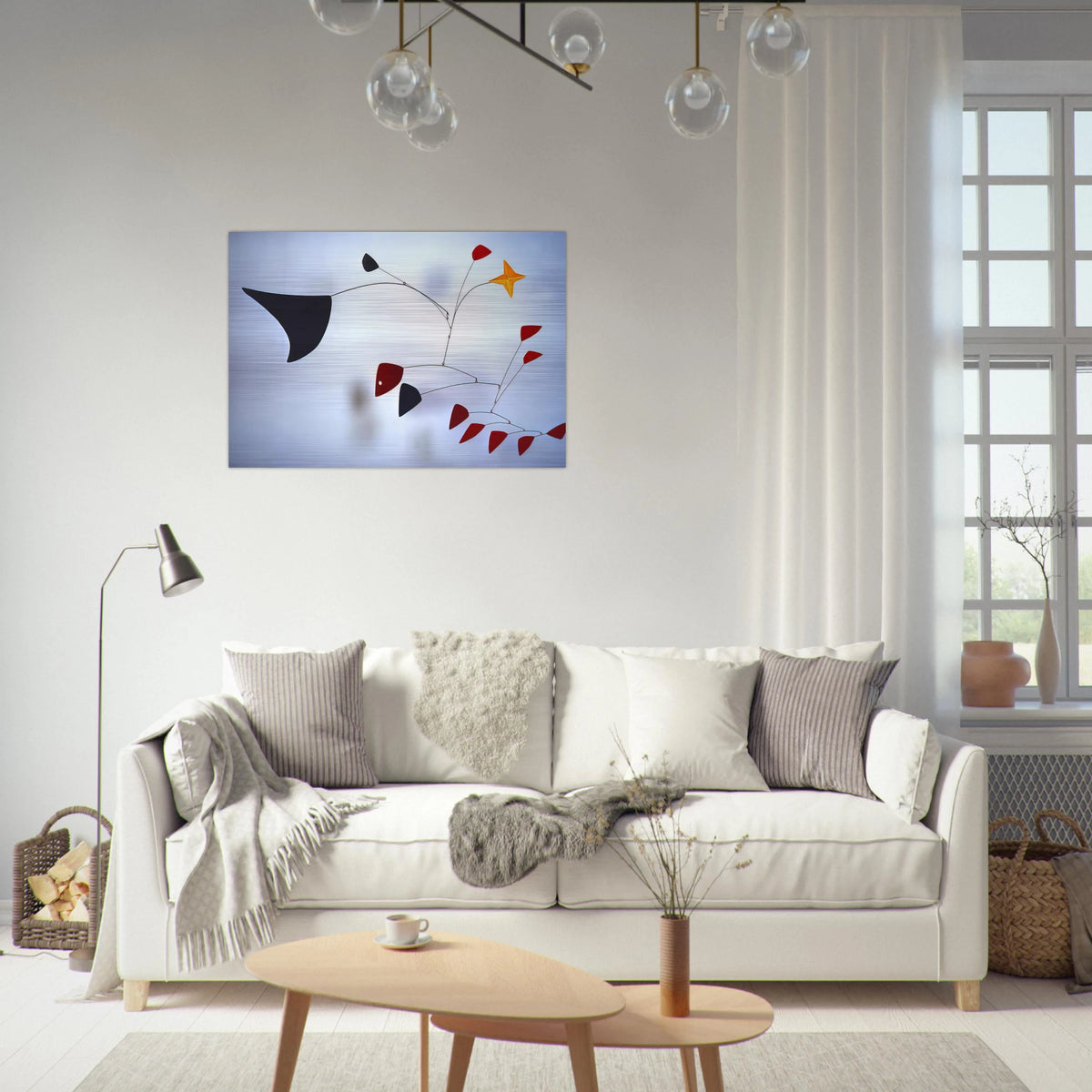 THE STAR 1960 - Alexander Calder Brushed Aluminum Print - 70x100 cm / 28x40 inches | Alexander Calder Aluminum Print | Alexander Calder Prints