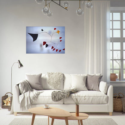 THE STAR 1960 - Alexander Calder Brushed Aluminum Print - 70x100 cm / 28x40 inches | Alexander Calder Aluminum Print | Alexander Calder Prints