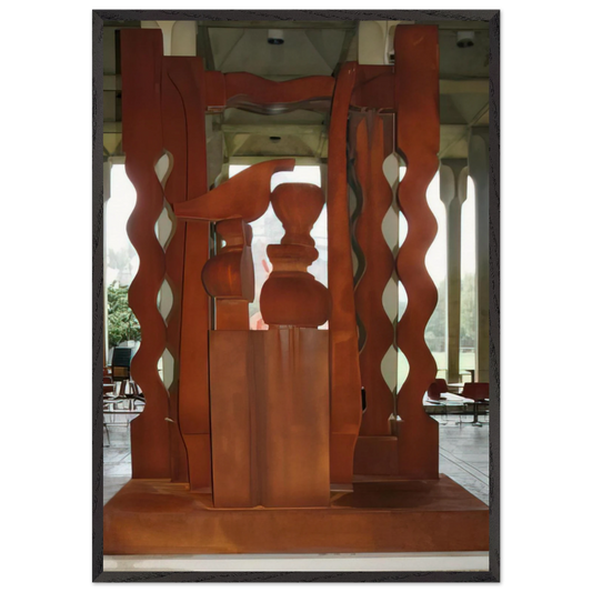 NIGHT PRESENCE II 1976 - Louise Nevelson 70x100 cm / 28x40 inches Framed Art Print – Black Wooden Frame