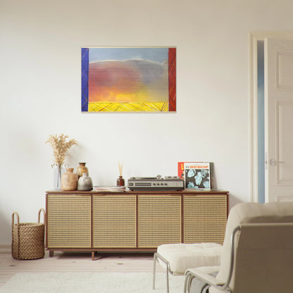 Winds Of Samoa - 1988 - Ronnie Landfield Brushed Aluminum Print - 70x100 cm / 28x40 inches | Ronnie Landfield Aluminum Print | Ronnie Landfield Prints