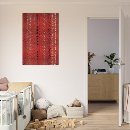 RED SUNSET OLD POND CONCERTO 1972 - Alma Woodsey Thomas Brushed Aluminum Print - 70x100 cm / 28x40 inches | Alma Woodsey Thomas Aluminum Print | Alma Woodsey Thomas Prints