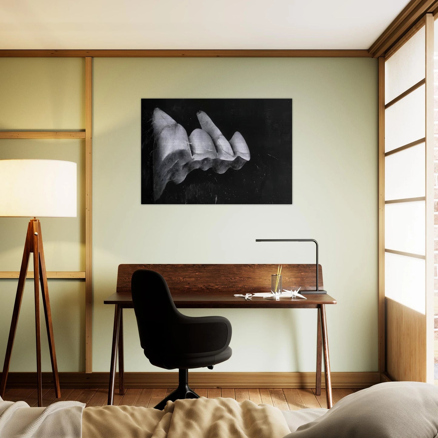 Jay DeFeo/BIG/The Crescent Bridge I - Jay DeFeo Brushed Aluminum Print - 70x100 cm / 28x40 inches | Jay DeFeo Aluminum Print | Jay DeFeo Prints