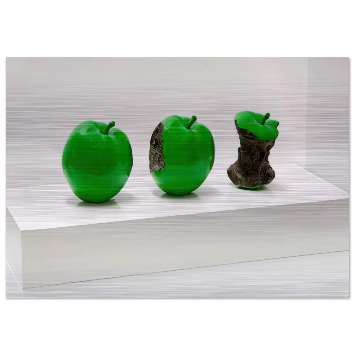 2 Minutes, 33 Seconds - 1990 - Billy Apple Brushed Aluminum Print - 70x100 cm / 28x40 inches | Billy Apple Aluminum Print | Billy Apple Prints
