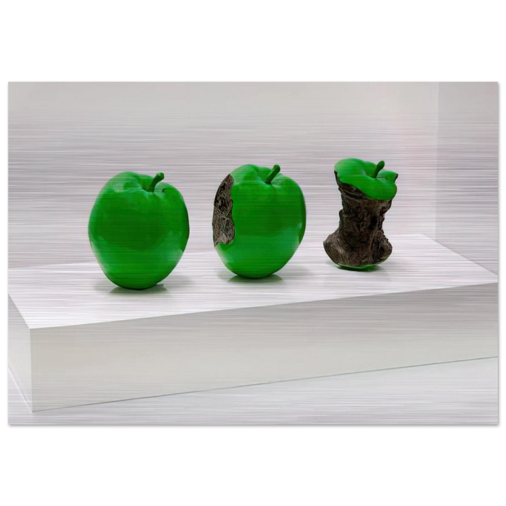 2 Minutes, 33 Seconds - 1990 - Billy Apple Brushed Aluminum Print - 70x100 cm / 28x40 inches | Billy Apple Aluminum Print | Billy Apple Prints
