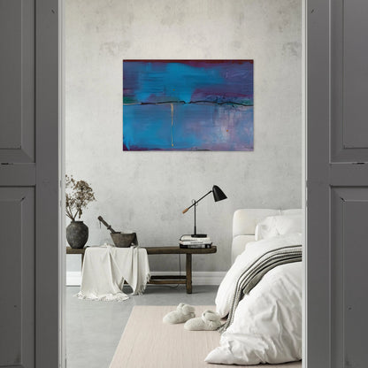 Zone Blue, 1994- - Helen Frankenthaler Brushed Aluminum Print - 70x100 cm / 28x40 inches | Helen Frankenthaler Aluminum Print | Helen Frankenthaler Prints