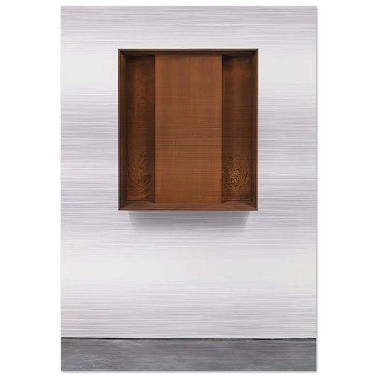 Untitled JUDDO0510 - 1989 - Donald Judd Brushed Aluminum Print - 70x100 cm / 28x40 inches | Donald Judd Aluminum Print | Donald Judd Prints