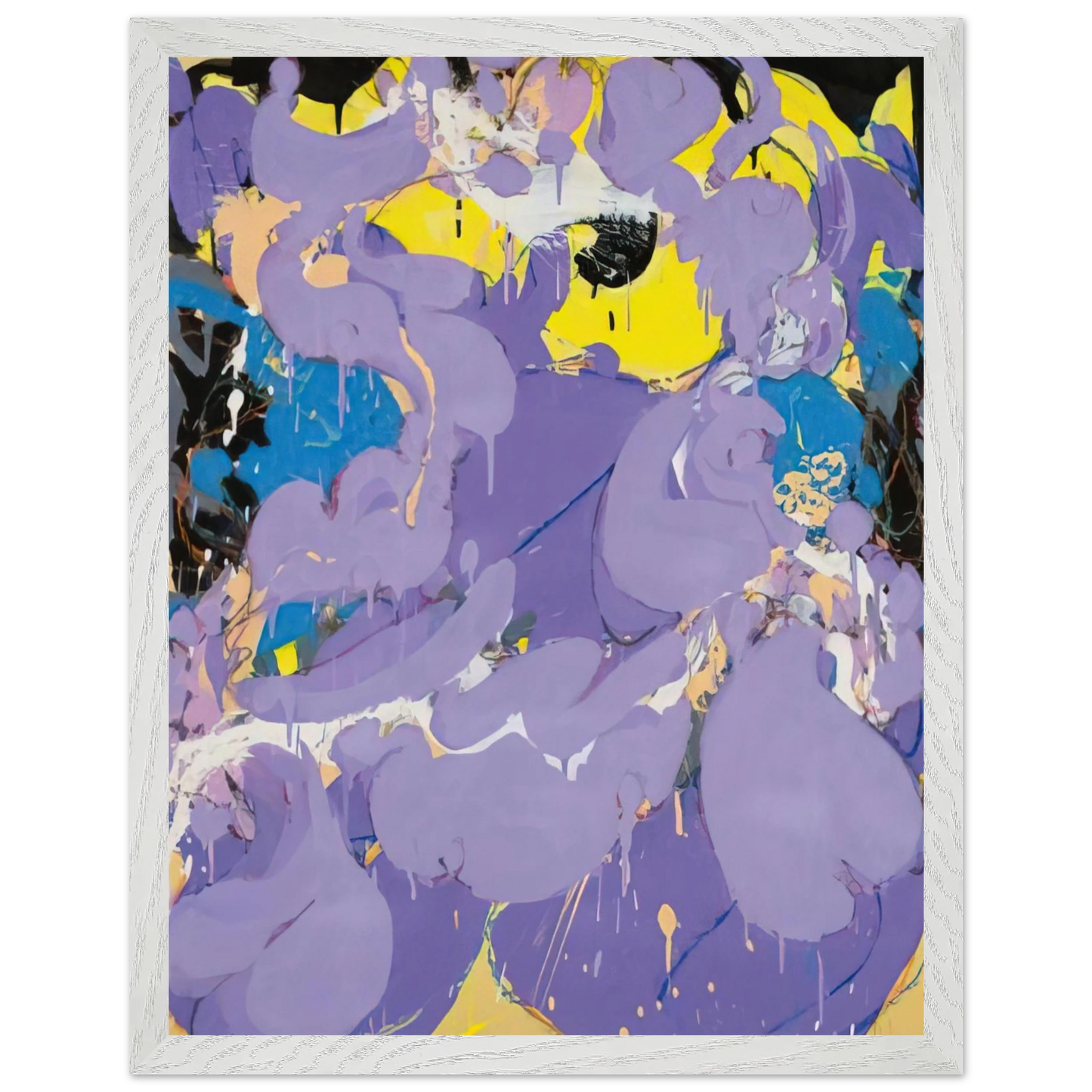 Helen Frankenthaler - Untitled - 1978 Wall art - 30x40 cm / 12x16 inches - Premium Wooden Framed Poster With Fine Art Paper-canvas - Wood frame
