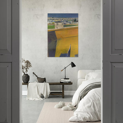 Yellow Porch - Richard Diebenkorn Brushed Aluminum Print - 70x100 cm / 28x40 inches | Richard Diebenkorn Aluminum Print | Richard Diebenkorn Prints