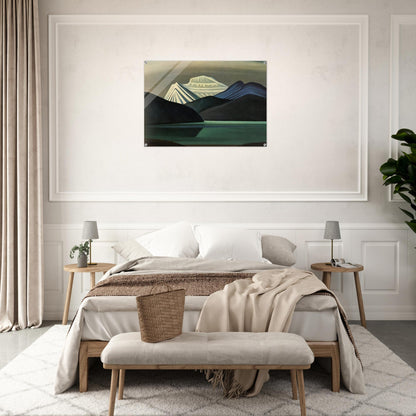Mountains and Lake - 1929 - Lawren Harris Acrylic Print - 70x100 cm / 28x40″ inches