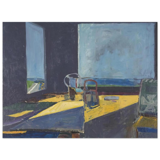 Richard Diebenkorn - Interior with View of the Ocean  75x100 cm / 30x40inches Fine Art Poster