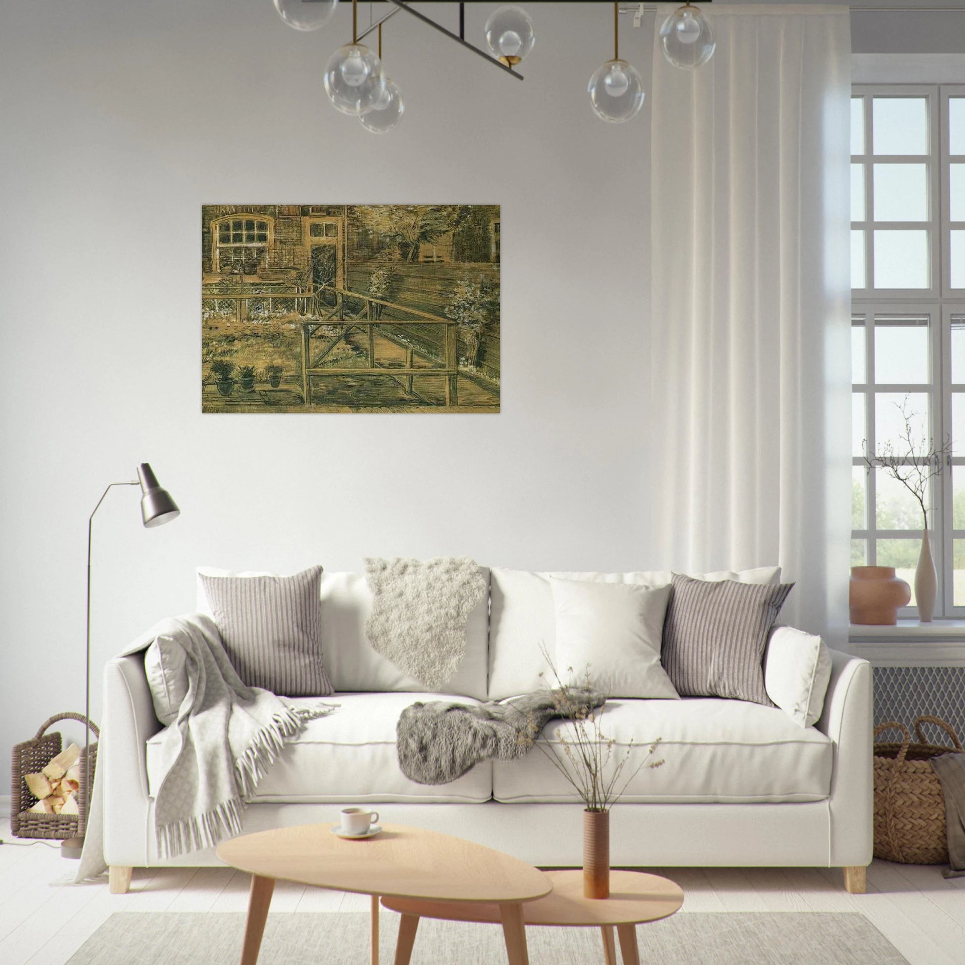 Sien's Mother's House, Closer View - Vincent van Gogh Brushed Aluminum Print - 70x100 cm / 28x40 inches | Vincent van Gogh Aluminum Print | Vincent van Gogh Prints