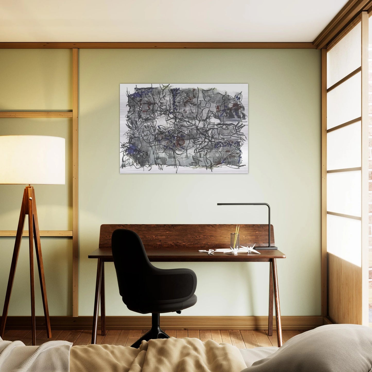 Jute IV - Jean-Paul Riopelle Brushed Aluminum Print - 70x100 cm / 28x40 inches | Jean-Paul Riopelle Aluminum Print | Jean-Paul Riopelle Prints