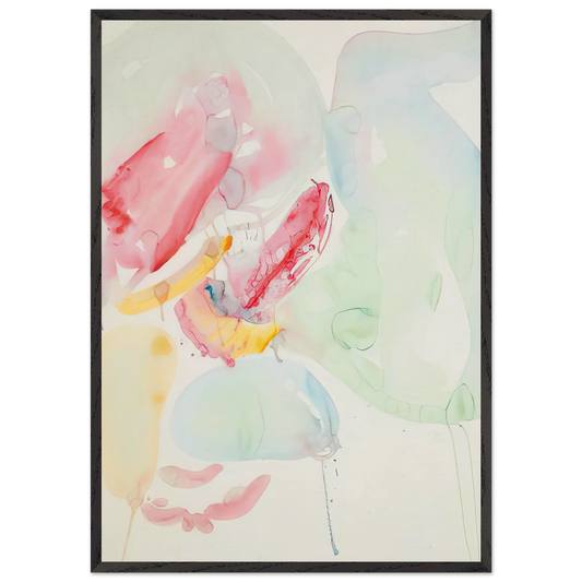 Sketch - Sam Francis 70x100 cm / 28x40 inches Framed Art Print – Black Wooden Frame
