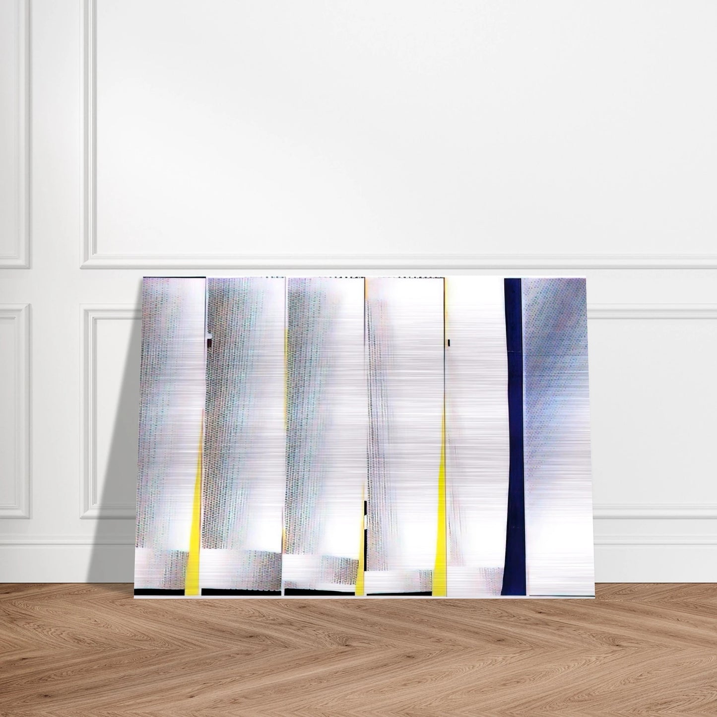 MIRROR SIX PANELS 3 1971 - Roy Lichtenstein Brushed Aluminum Print - 70x100 cm / 28x40 inches | Roy Lichtenstein Aluminum Print | Roy Lichtenstein Prints