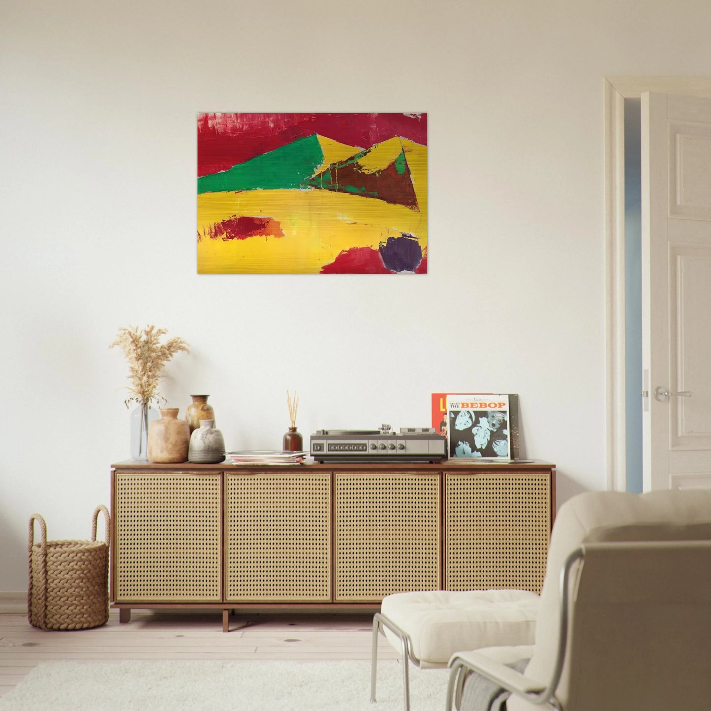 Sicile Agrigente - 1953 - Nicolas de Stael Brushed Aluminum Print - 70x100 cm / 28x40 inches | Nicolas de Stael Aluminum Print | Nicolas de Stael Prints