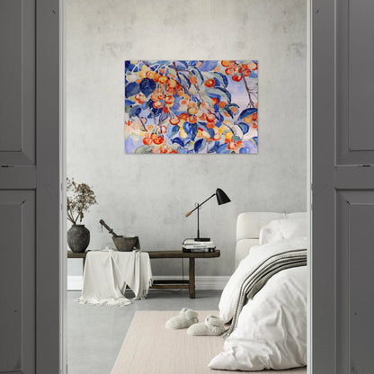 CHERRIES - Theo van Rysselberghe Brushed Aluminum Print - 70x100 cm / 28x40 inches | Theo van Rysselberghe Aluminum Print | Theo van Rysselberghe Prints