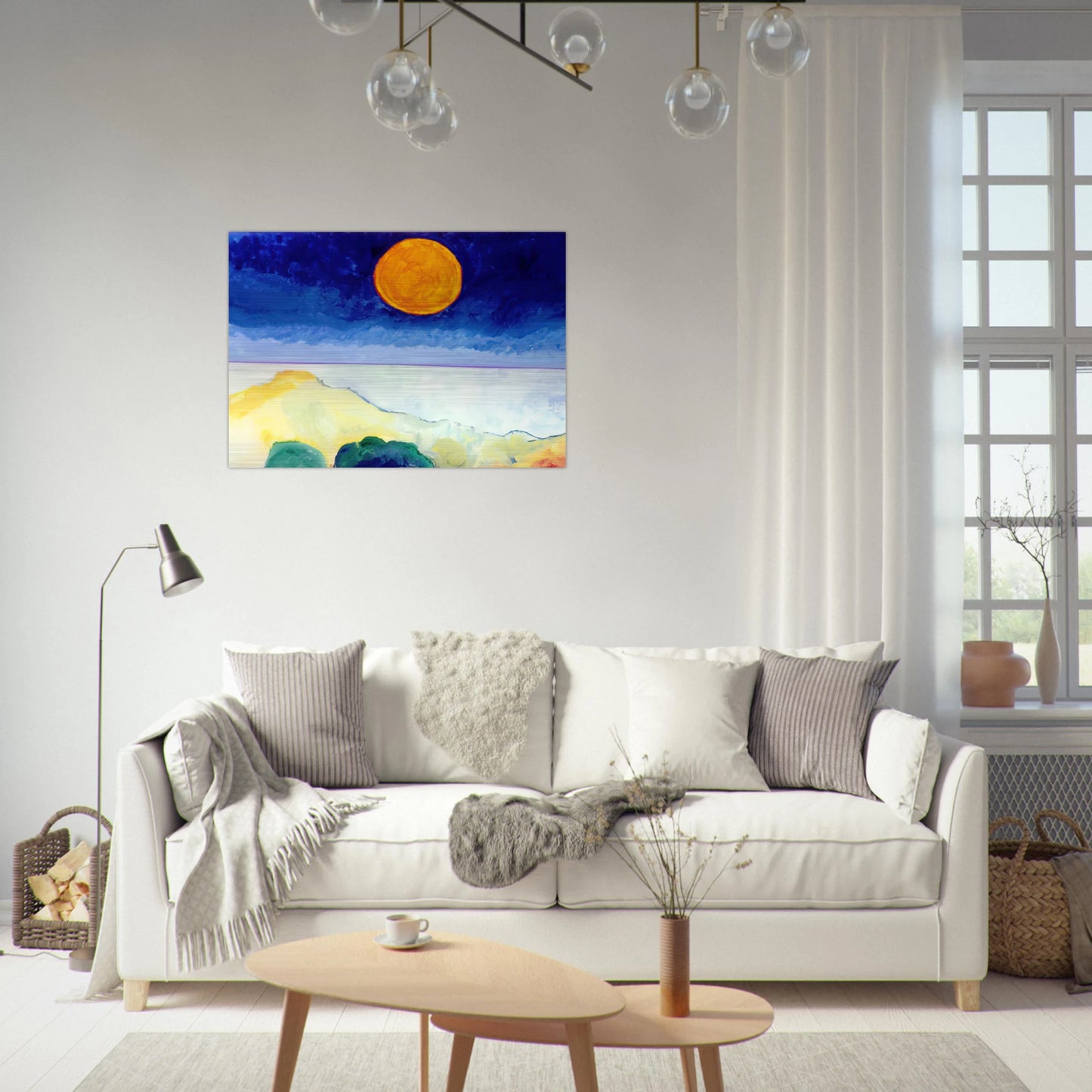Paisagem - 2004 - Aldemir Martins Brushed Aluminum Print - 70x100 cm / 28x40 inches | Aldemir Martins Aluminum Print | Aldemir Martins Prints