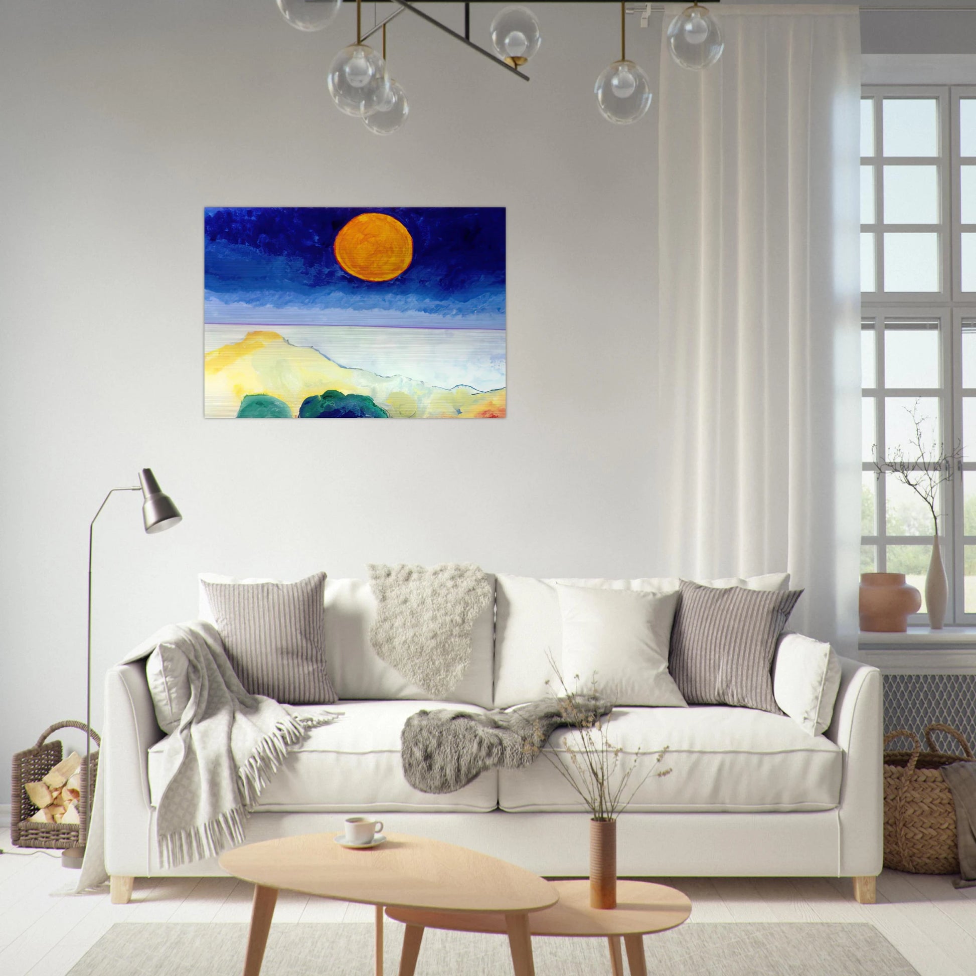 Paisagem - 2004 - Aldemir Martins Brushed Aluminum Print - 70x100 cm / 28x40 inches | Aldemir Martins Aluminum Print | Aldemir Martins Prints