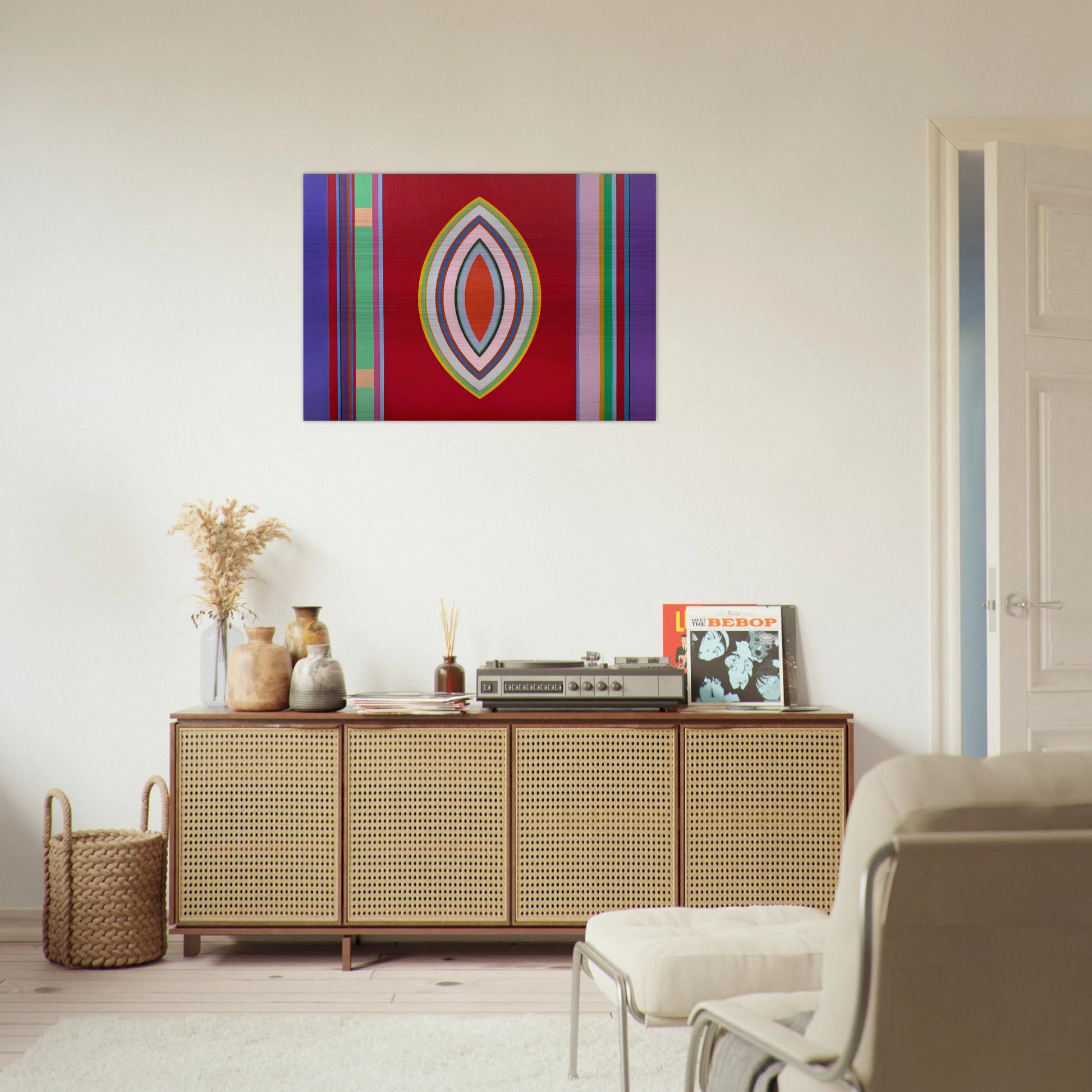Sidon No. 3 - 1965 - John Ferren Brushed Aluminum Print - 70x100 cm / 28x40 inches | John Ferren Aluminum Print | John Ferren Prints