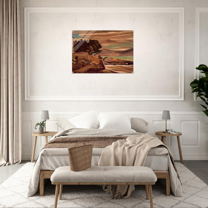 LANDSCAPE NEAR GENOVA - Giorgio de Chirico Acrylic Print - 70x100 cm / 28x40″ inches