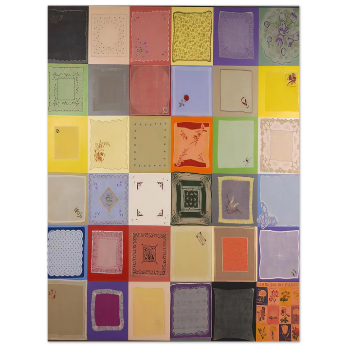 Miriam Schapiro - Connection - 1978  75x100 cm / 30x40inches Fine Art Poster