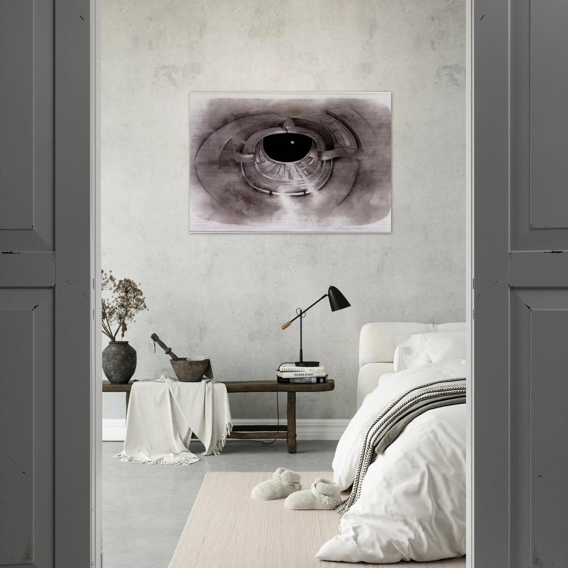 UNTITLED 1962 1 - Lee Bontecou Brushed Aluminum Print - 70x100 cm / 28x40 inches | Lee Bontecou Aluminum Print | Lee Bontecou Prints