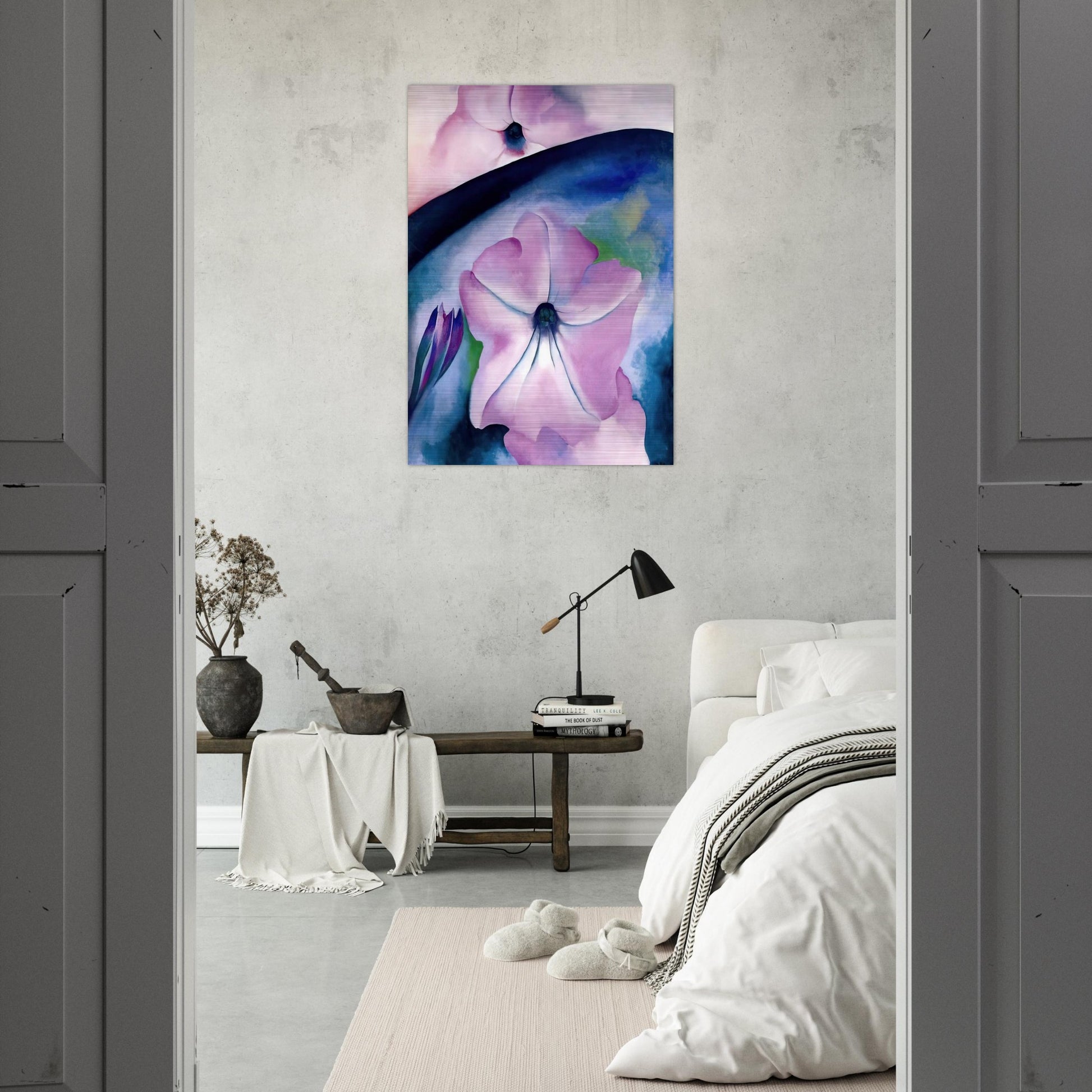 Petunia II - Georgia O'Keeffe Brushed Aluminum Print - 70x100 cm / 28x40 inches | Georgia O'Keeffe Aluminum Print | Georgia O'Keeffe Prints