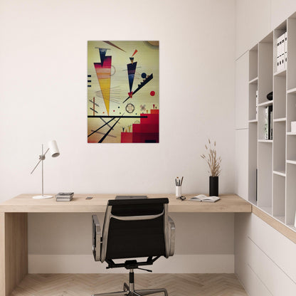 MERRY STRUCTURE 1926 - Wassily Kandinsky Brushed Aluminum Print - 70x100 cm / 28x40 inches | Wassily Kandinsky Aluminum Print | Wassily Kandinsky Prints