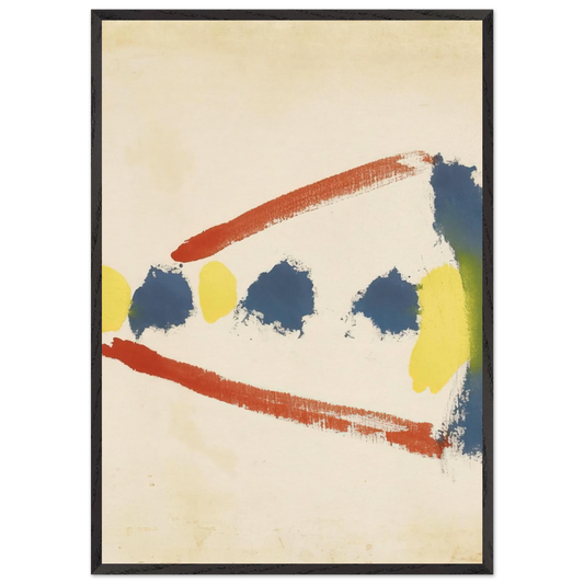 Untitled - 1965 N1 - Helen Frankenthaler 70x100 cm / 28x40 inches Framed Art Print – Black Wooden Frame
