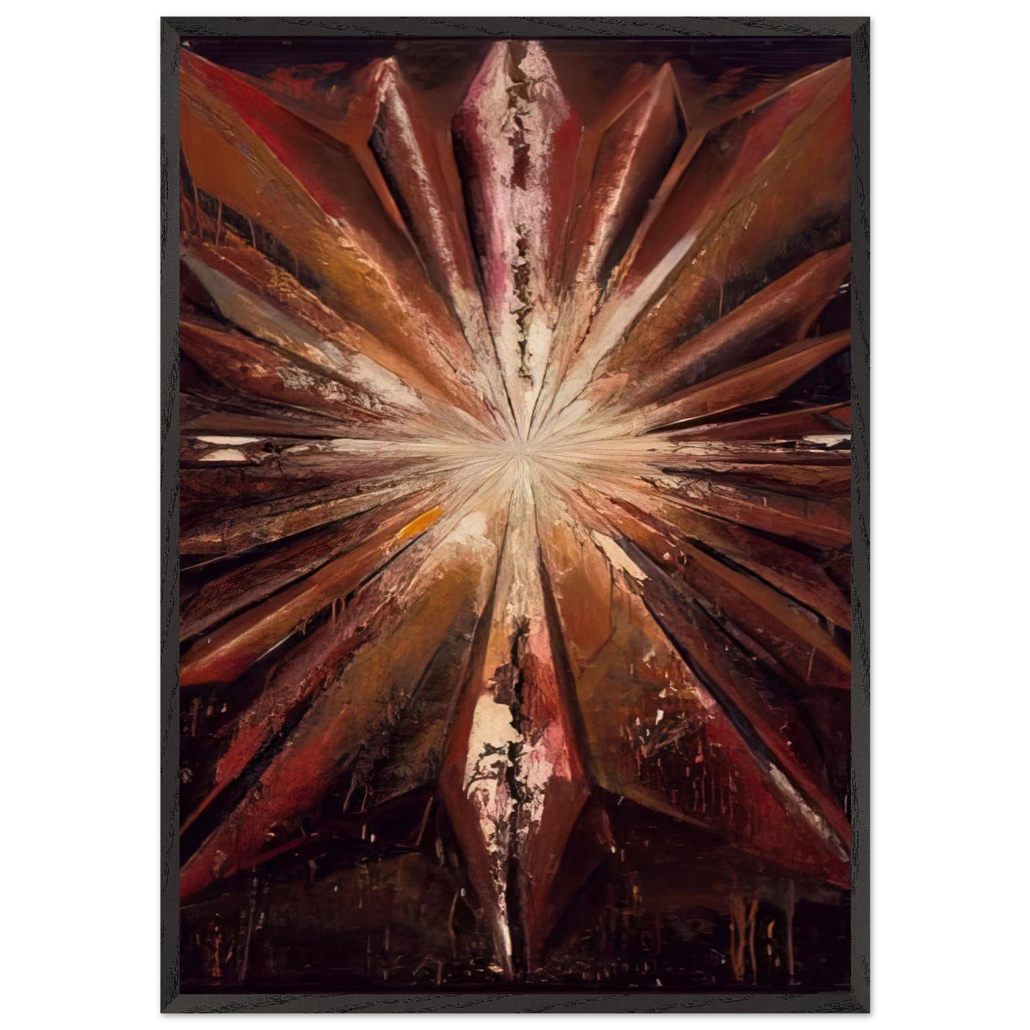 Jay DeFeoBIGThe Jewel - Jay DeFeo 70x100 cm / 28x40 inches Framed Art Print – Black Wooden Frame