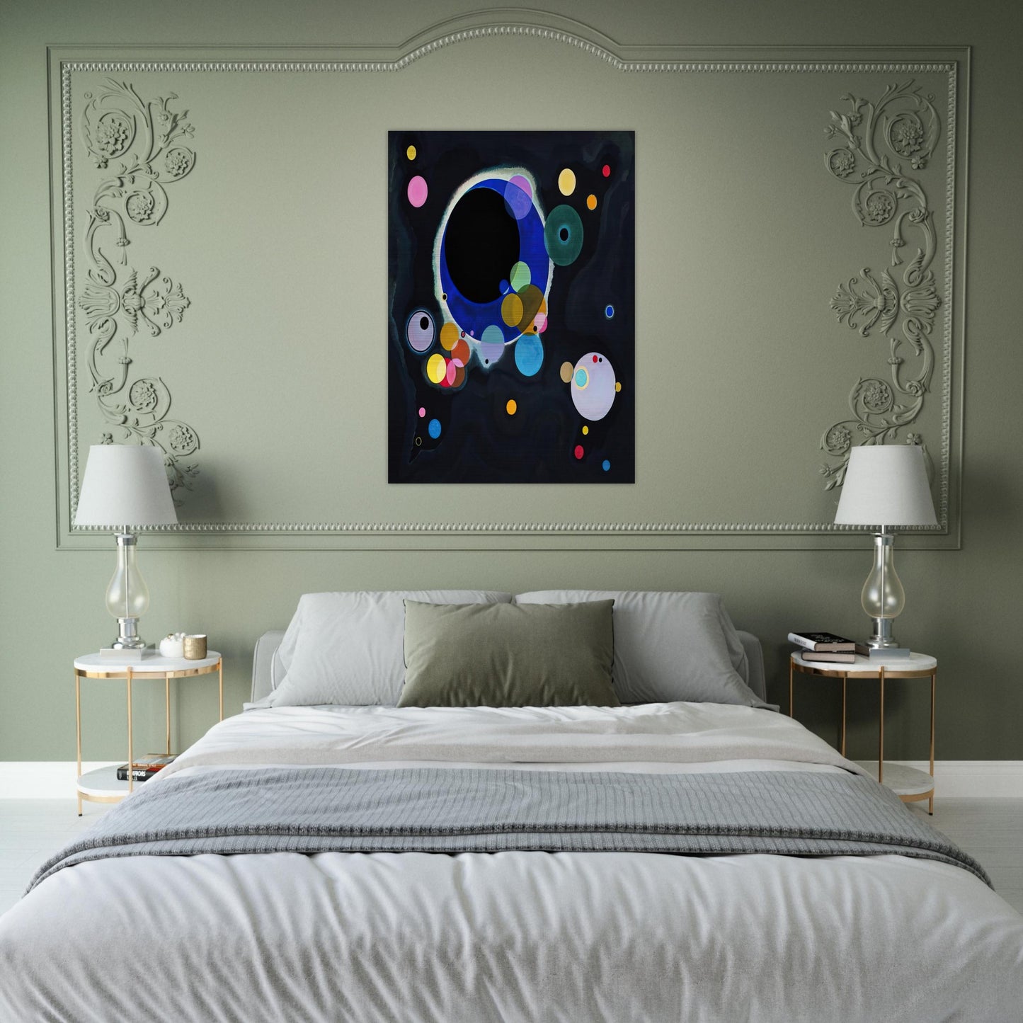 SEVERAL CIRCLES 1926 - Wassily Kandinsky Brushed Aluminum Print - 70x100 cm / 28x40 inches | Wassily Kandinsky Aluminum Print | Wassily Kandinsky Prints