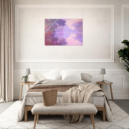 Misty Morning on the Seine - claude monet Acrylic Print - 70x100 cm / 28x40″ inches | claude monet Wall Art | claude monet Prints