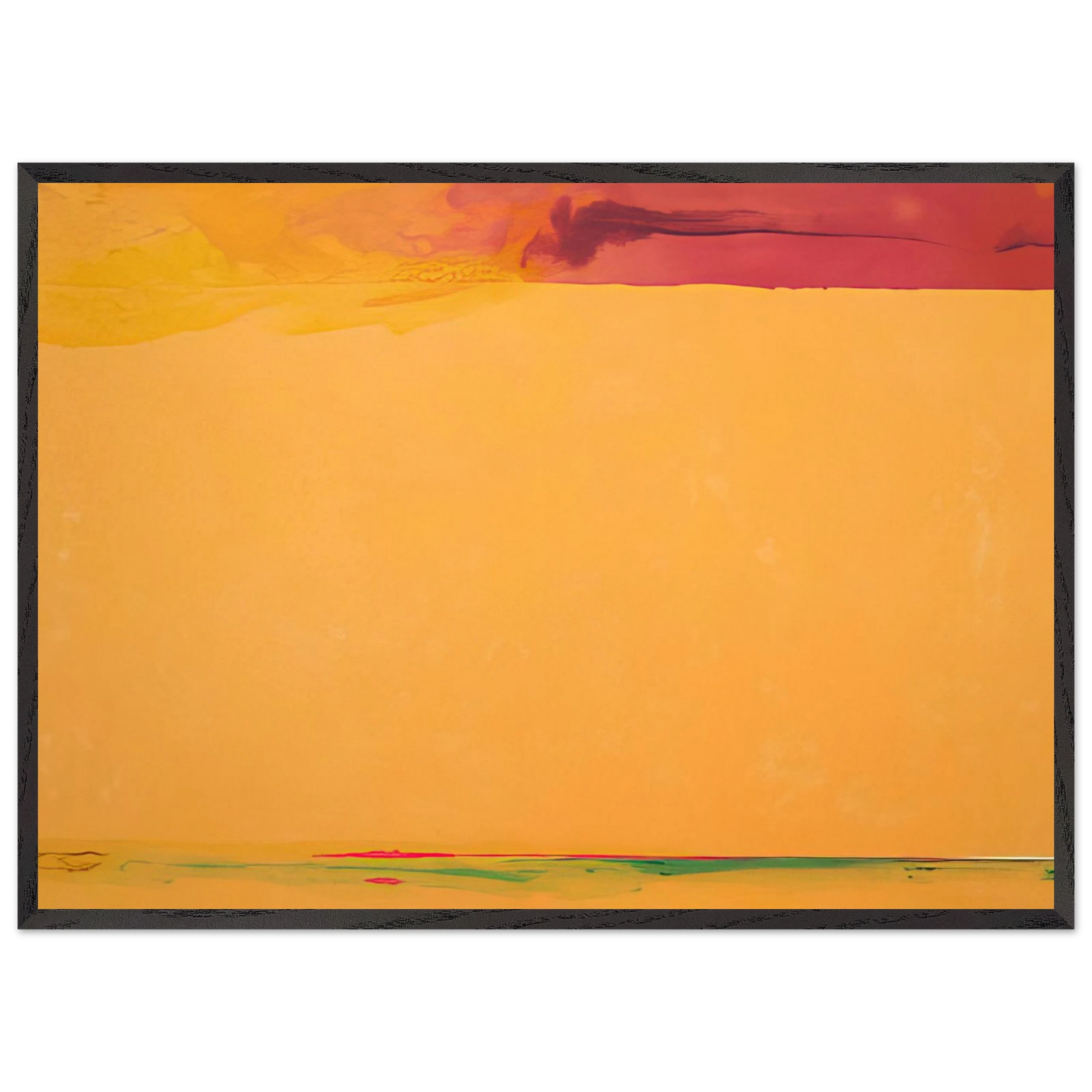 Helen Frankenthaler - Southern Exposure - 2005 Wall art - 15x20 cm / 6x8 inches - Premium Wooden Framed Poster With Fine Art Paper-canvas - Wood frame