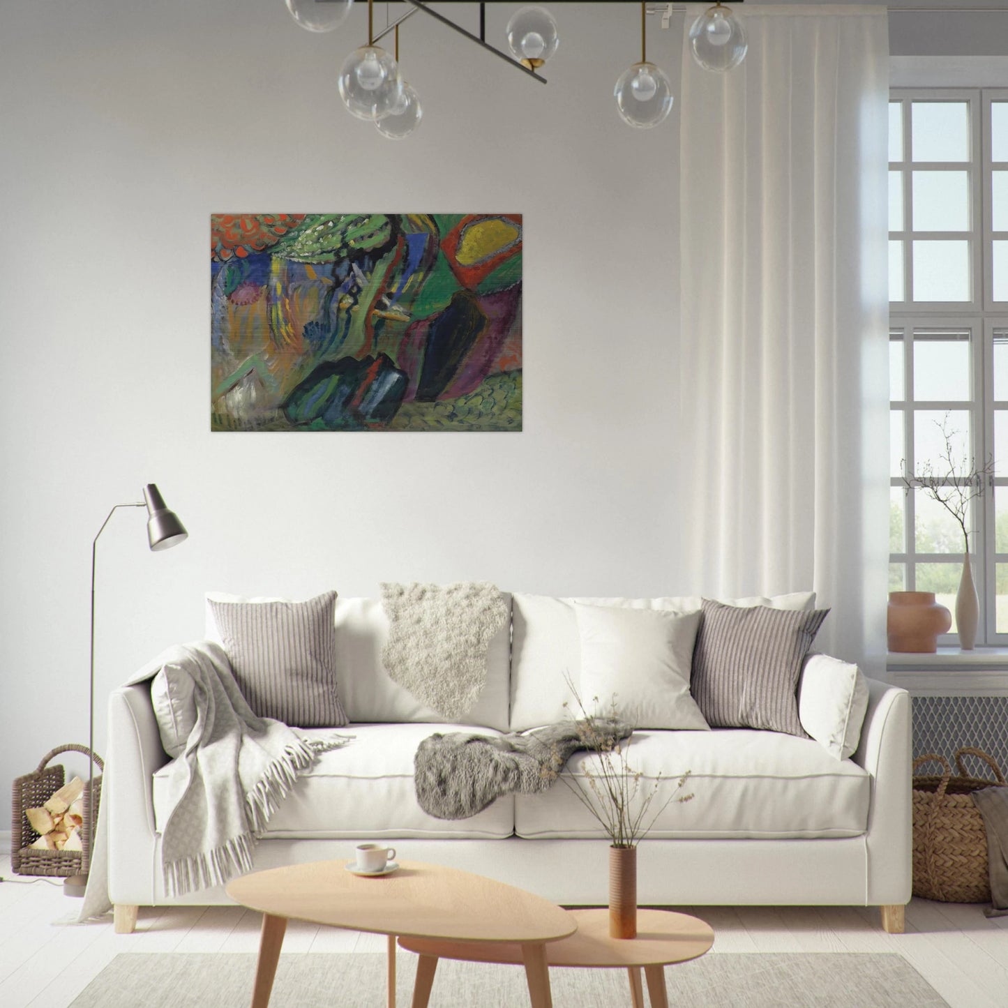 ABSTRACT COMPOSITION - Gabriele Munter Brushed Aluminum Print - 70x100 cm / 28x40 inches | Gabriele Munter Aluminum Print | Gabriele Munter Prints
