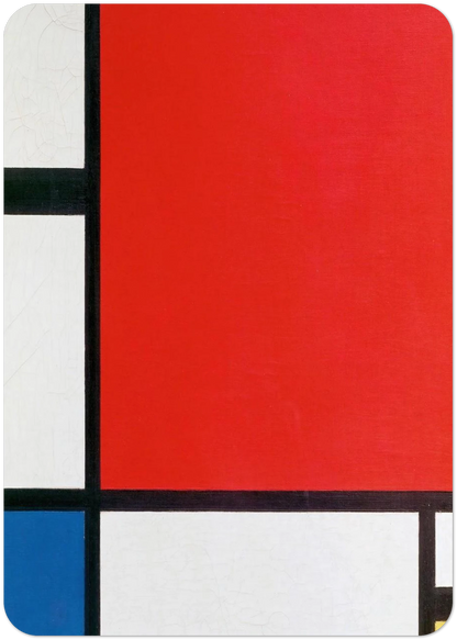 Composition with Red, Blue and Yellow By Piet Mondrian Pack of 10 Post Cards | Piet Mondrian Post Cards | A6 (10.5 x 14.8 cm) - 4.1 x 5.8 inches
