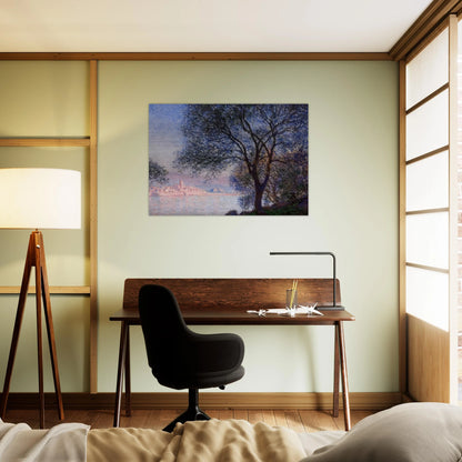 Antibes Seen from the Salis Gardens 02 - claude monet Brushed Aluminum Print - 70x100 cm / 28x40 inches | claude monet Aluminum Print | claude monet Prints