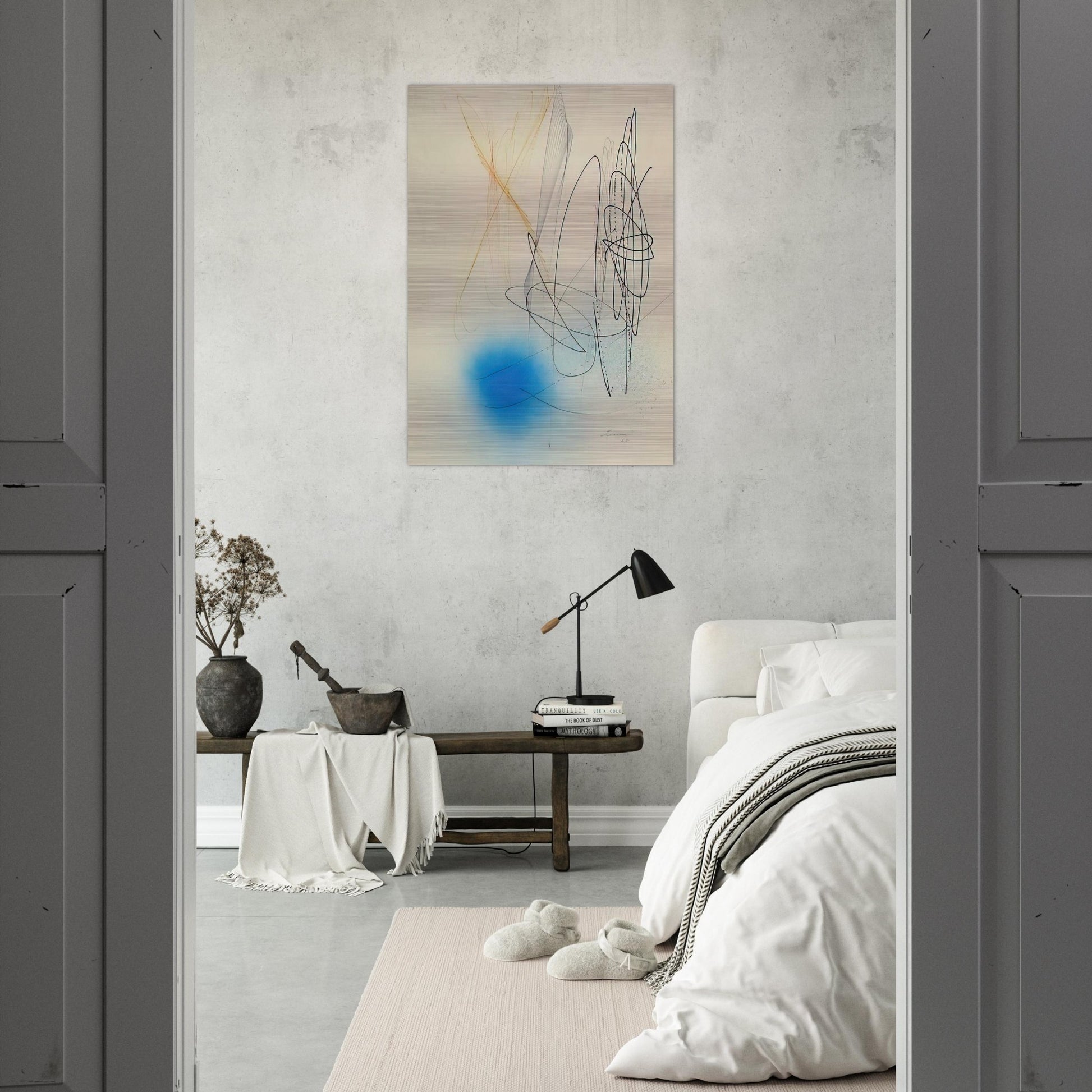 Abstract Composition - 1968 - John Ferren Brushed Aluminum Print - 70x100 cm / 28x40 inches | John Ferren Aluminum Print | John Ferren Prints
