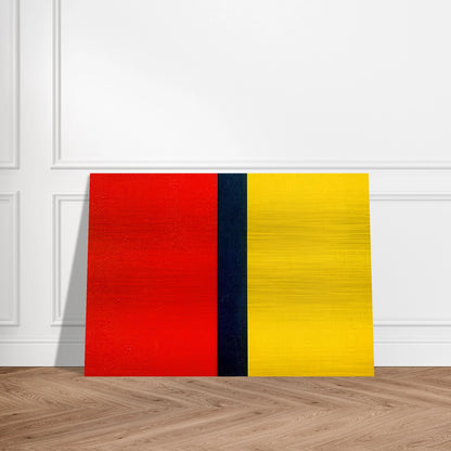 Who's Afraid of Red, Yellow, and Blue IV - Barnett Newman Brushed Aluminum Print - 70x100 cm / 28x40 inches | Barnett Newman Aluminum Print | Barnett Newman Prints
