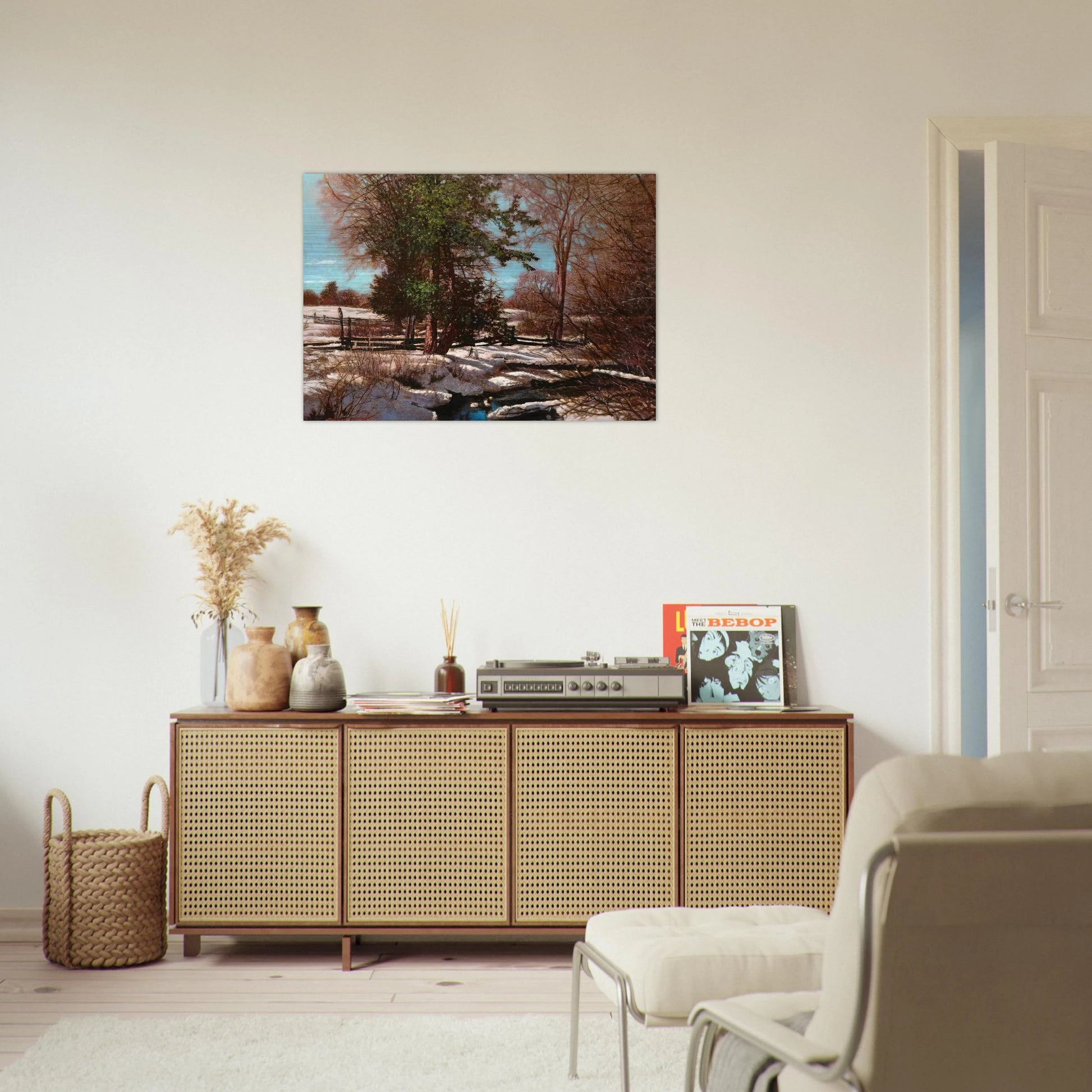 Promise of Spring - 1930 Canada - Frank Johnston Brushed Aluminum Print - 70x100 cm / 28x40 inches | Frank Johnston Aluminum Print | Frank Johnston Prints